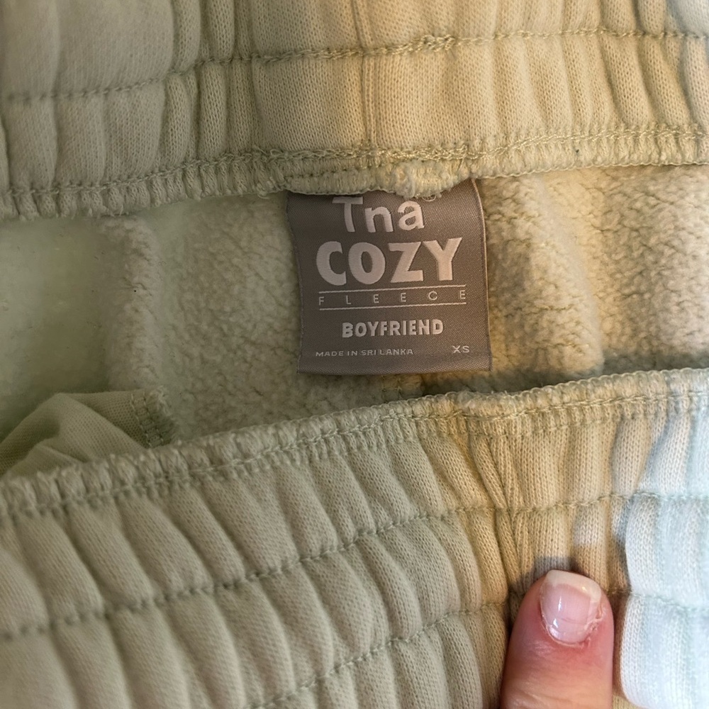 π TNA Light Green Boyfriend Jogger Pants | Size XS | Comfy Everyday Loungewear - Picture 7 of 7
